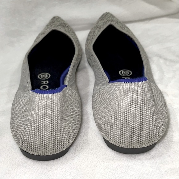 Rothy’s Original Metallic Pearl The Point Flat Size 7? (See below) - Picture 4 of 5